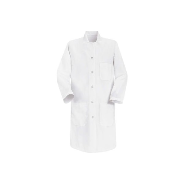 Vf Imagewear Red Kap Women's Button Closure Lab Coat, White, Poly/Cotton, L 5210WHRGL - main